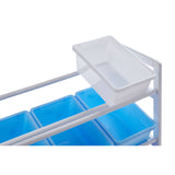 3 Tier White/Blue Kids Storage Unit