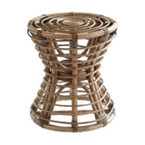 Maka Grey Rattan Stool