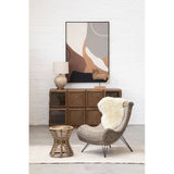 Maka Grey Rattan Stool