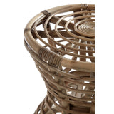 Maka Grey Rattan Stool