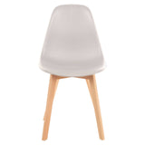 Stockholm White Chair With Beech Wood Legs