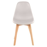 Stockholm White Chair With Beech Wood Legs