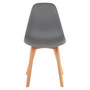 Stockholm Grey Chair With Beechwood Legs