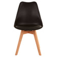 Stockholm Black Chair With Cushion