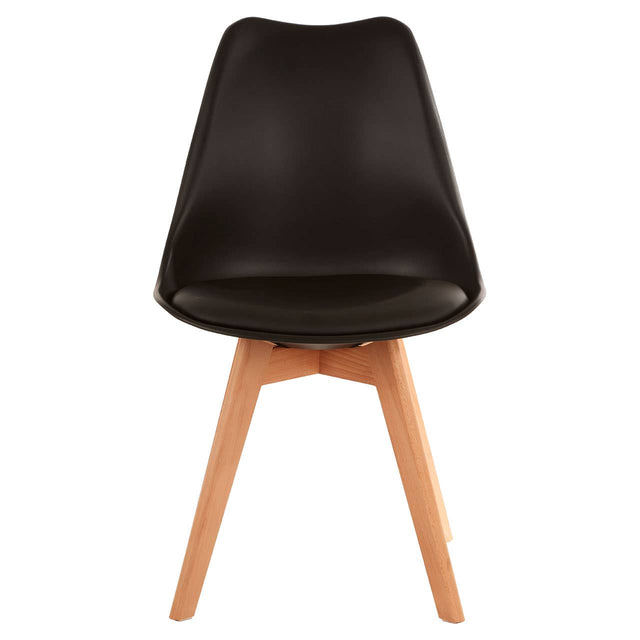 Stockholm Black Chair With Cushion