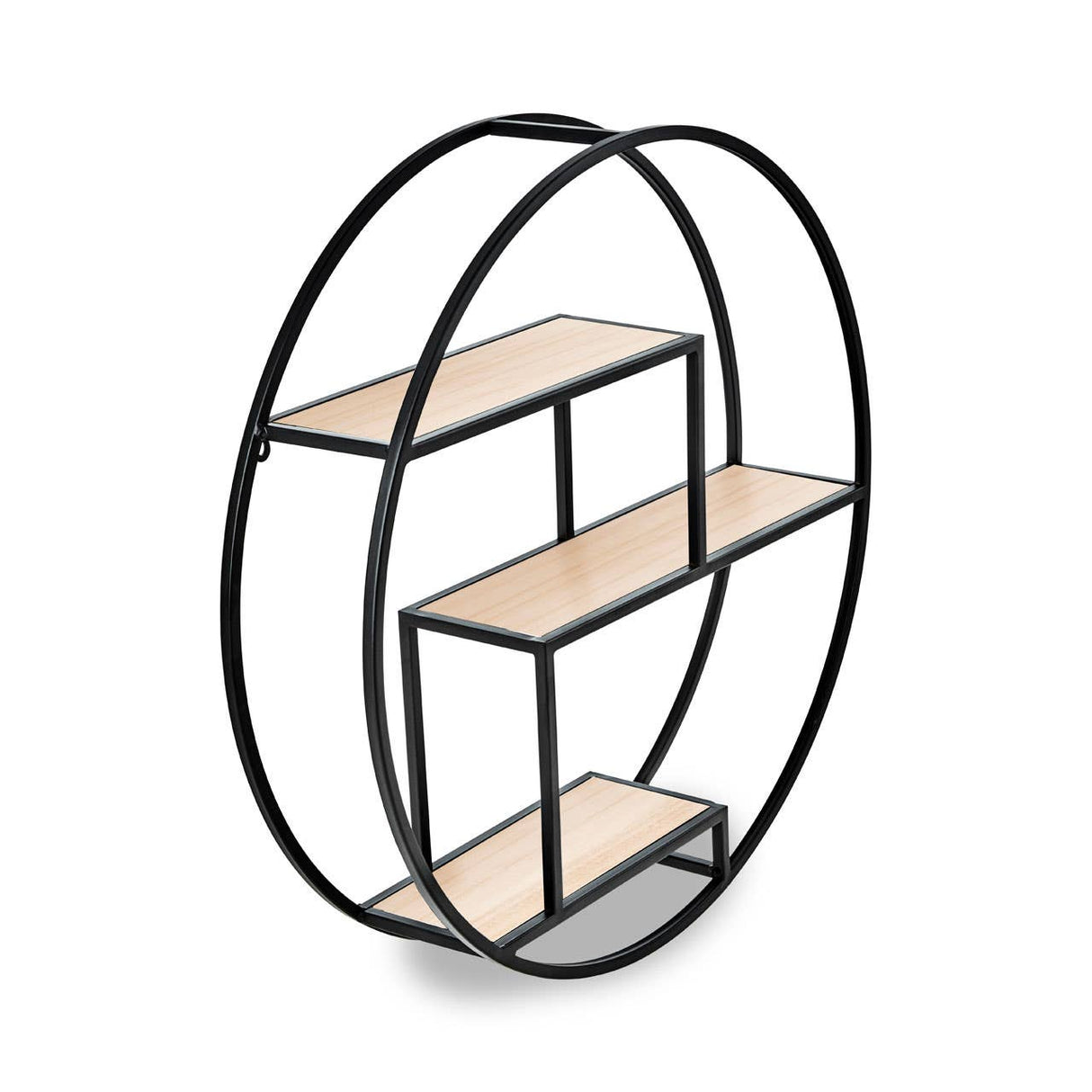 Brixton 3 Tier Round Metal Shelf