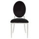 Sarita Stackable Silver Finish Dining Chair