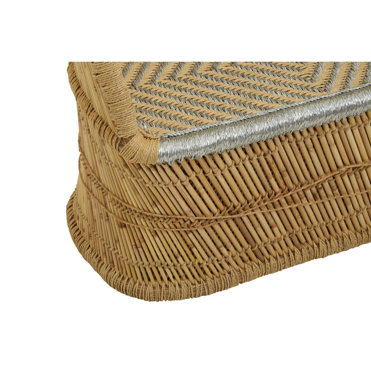 Rowan Two Seater Natural and Silver Sofa