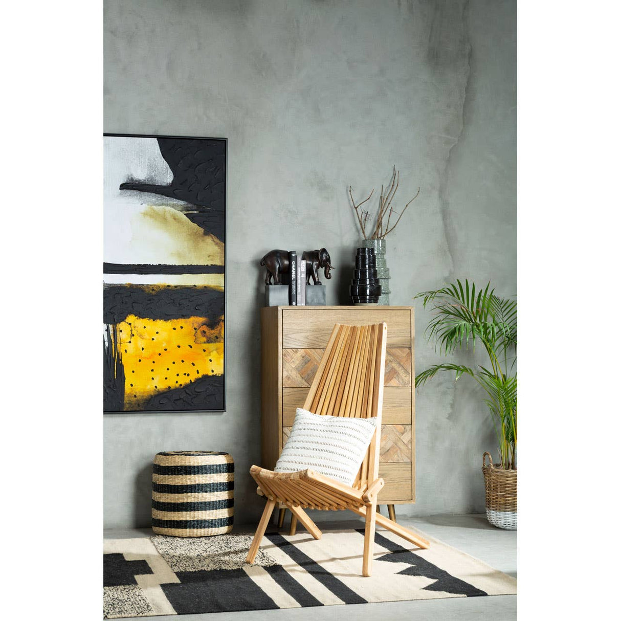 Ashby Seagrass Pouffe