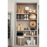 Ashby Seagrass Pouffe With White Stripe