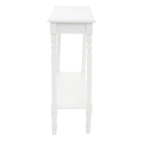 Heritage White Rectangular Console Table