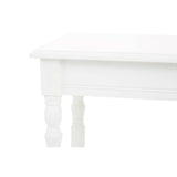 Heritage White Rectangular Console Table