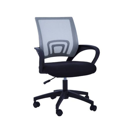 Grey Home Office Chair With Black Arms
