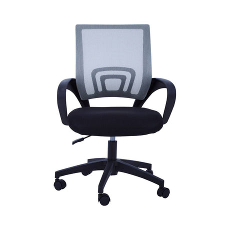 Grey Home Office Chair With Black Arms