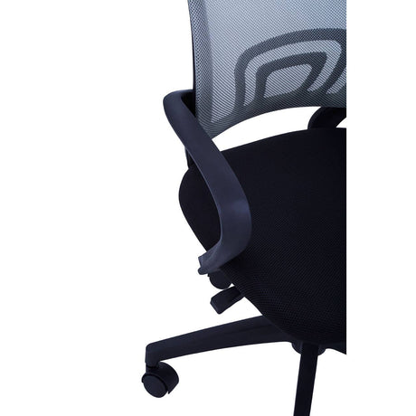 Grey Home Office Chair With Black Arms