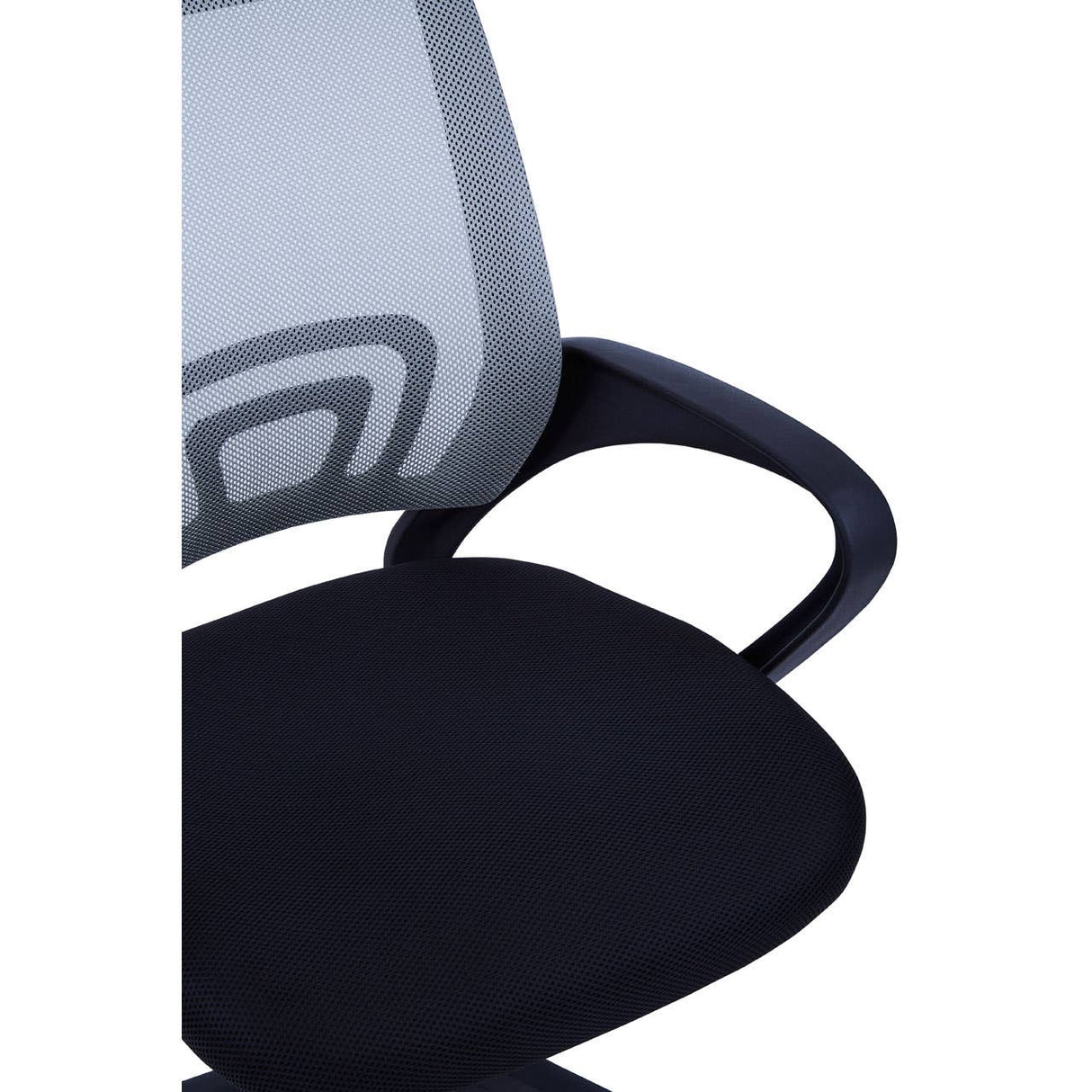 Grey Home Office Chair With Black Arms
