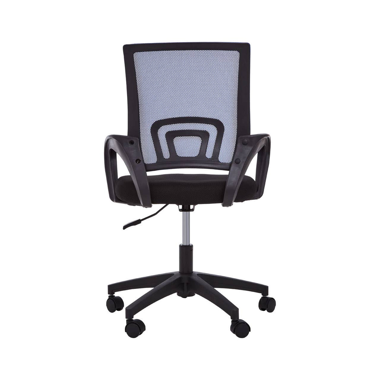 Blue Home Office Chair With Black Arms