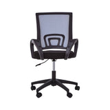 Blue Home Office Chair With Black Arms