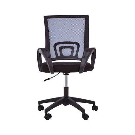 Blue Home Office Chair With Black Arms