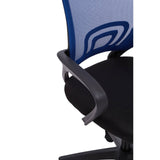 Blue Home Office Chair With Black Arms