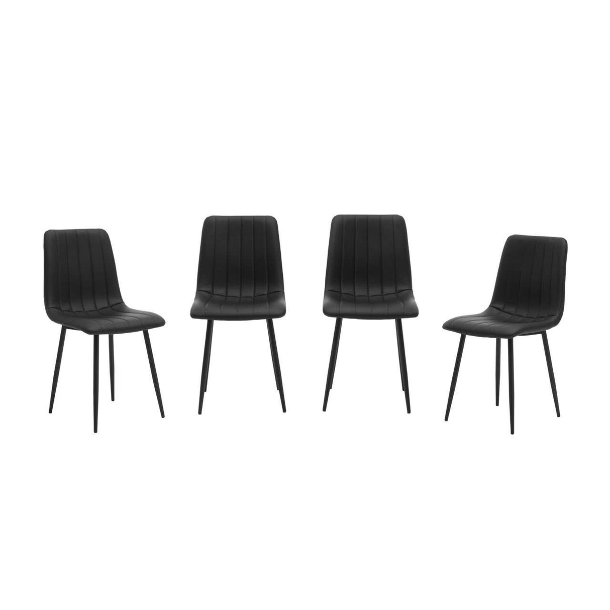 Tiana Set of Four Black Dining Chairs