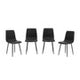 Tiana Set of Four Black Dining Chairs