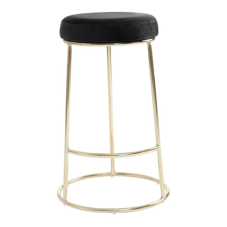 Manhattan Black Velvet Bar Stool