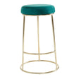 Manhattan Green Velvet Bar Stool