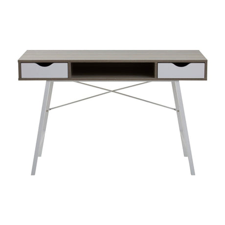 Bradbury Two Drawer Light Oak Veneer Desk