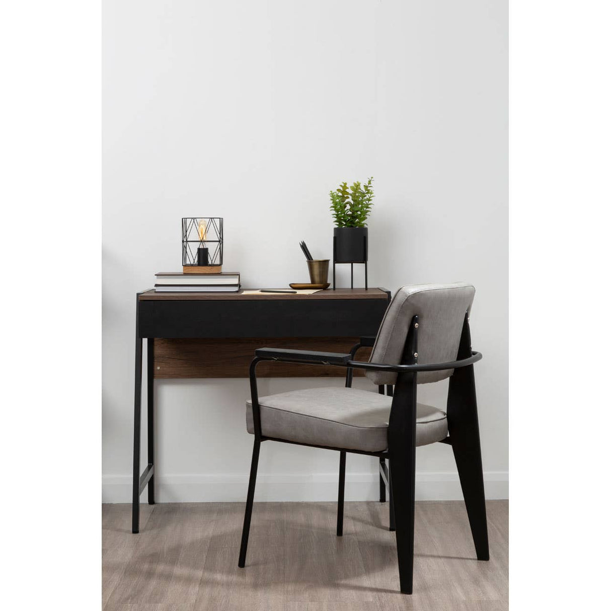Bradbury Dark Oak Veneer Desk