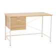 Bradbury Natural Oak Veneer Desk With Drawers