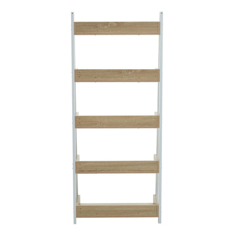 Bradbury Five Tier Natural Oak Shelf Unit