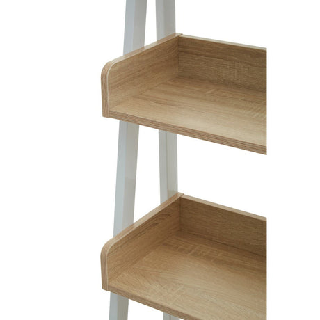 Bradbury Five Tier Natural Oak Shelf Unit