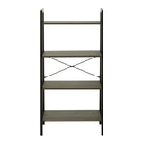Bradbury Four Tier Dark Oak Veneer Ladder Shelf Unit