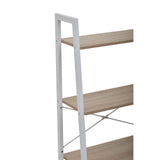 Bradbury Four Tier Natural Oak Veneer Ladder Shelf Unit
