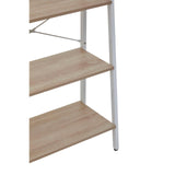 Bradbury Four Tier Natural Oak Veneer Ladder Shelf Unit