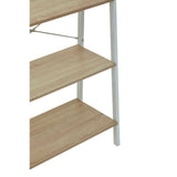 Bradbury Three Tier Natural Oak Veneer Ladder Shelf Unit