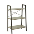Bradbury Three Tier Grey Oak Veneer Ladder Shelf Unit