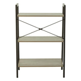 Bradbury Three Tier Grey Oak Veneer Ladder Shelf Unit