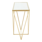 Farran Gold Finish Round Console Table