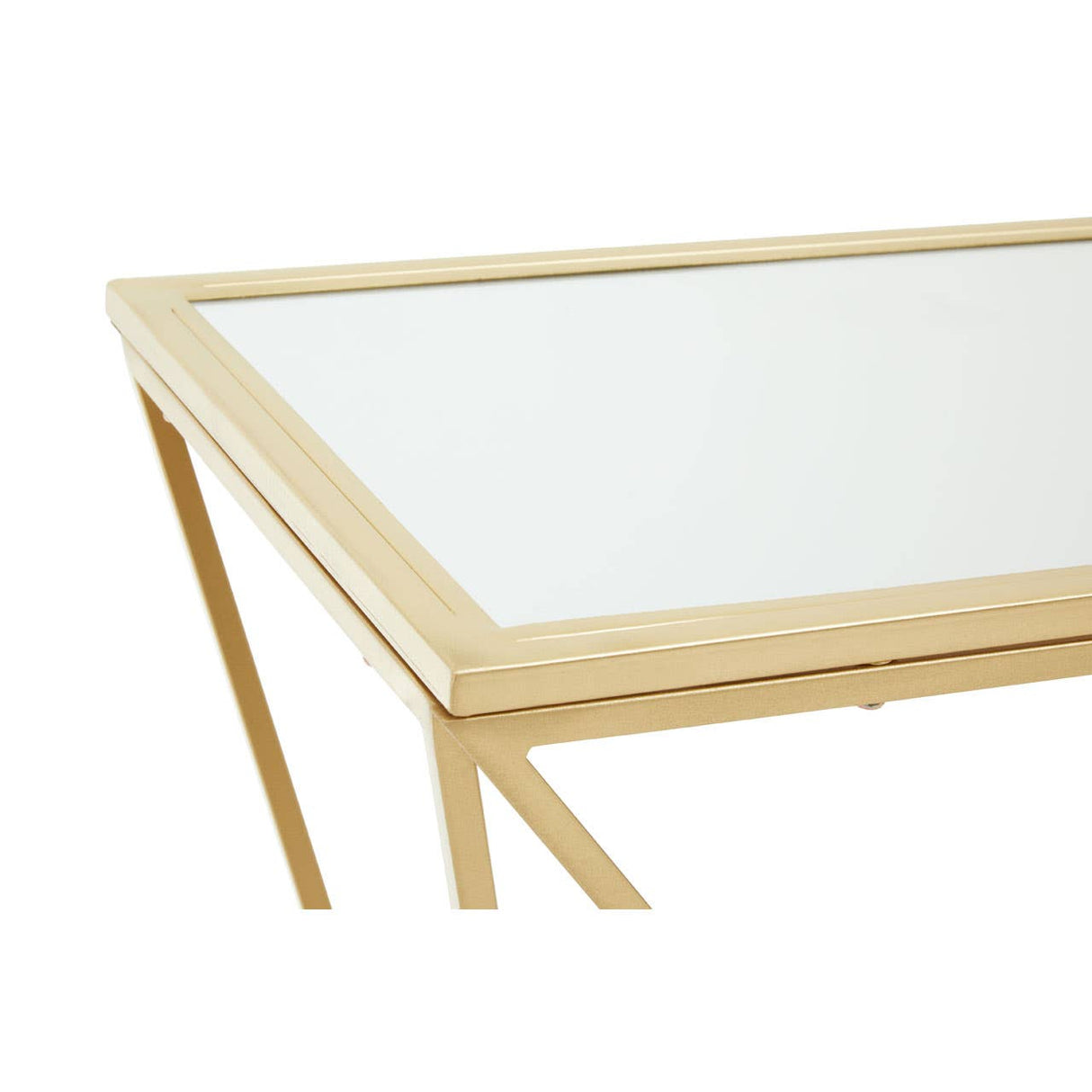 Farran Gold Finish Round Console Table