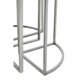 Farran 5Pc Silver Finish Iron Tables