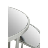 Farran 5Pc Silver Finish Iron Tables