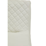 White And Gold Bar Stool With Round Base