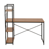 Laxton Red Pomelo Desk With Shelves