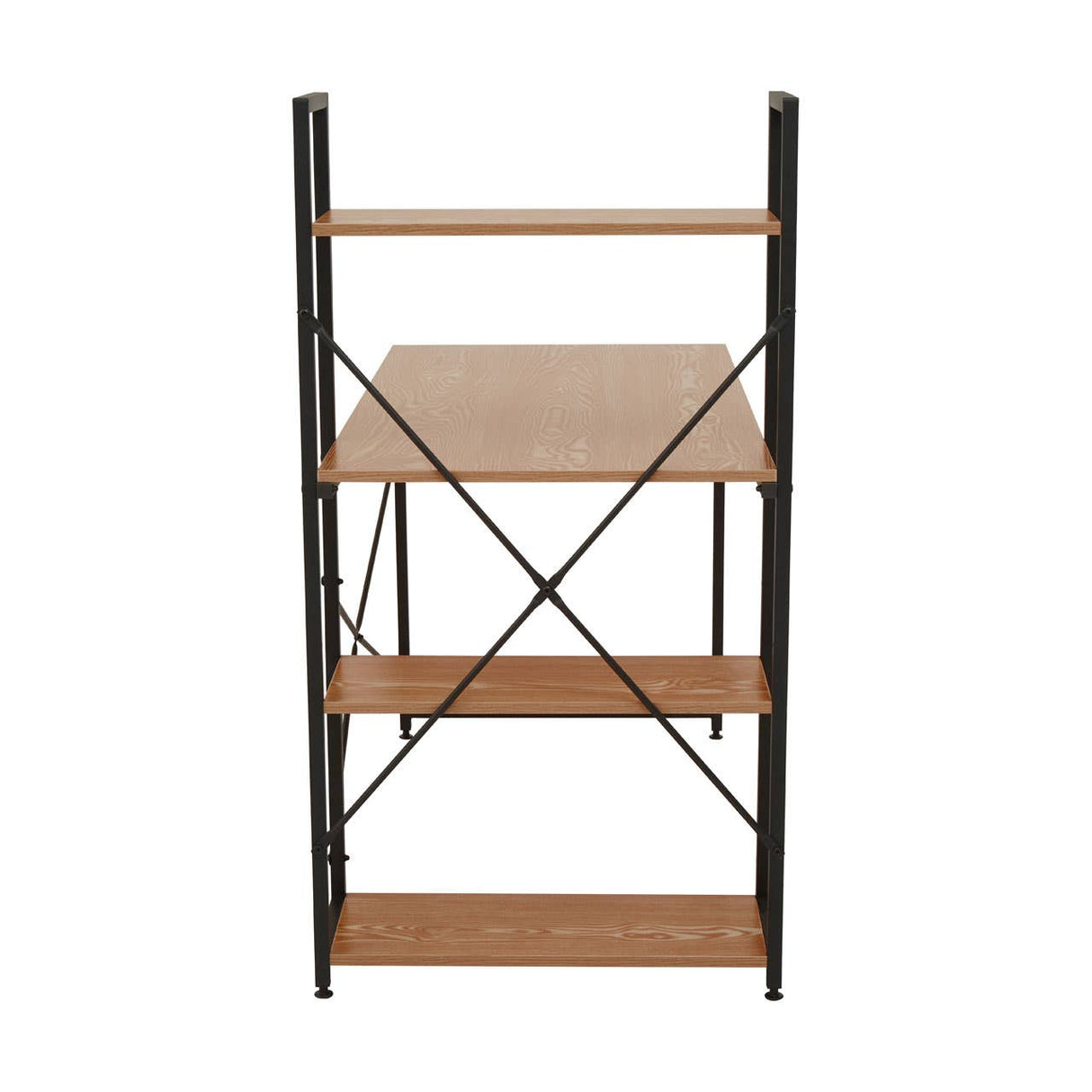 Laxton Red Pomelo Desk With Shelves