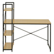 Laxton Light Yellow Desk With Shelves