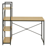 Laxton Light Yellow Desk With Shelves