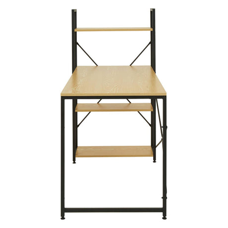 Laxton Light Yellow Desk With Shelves