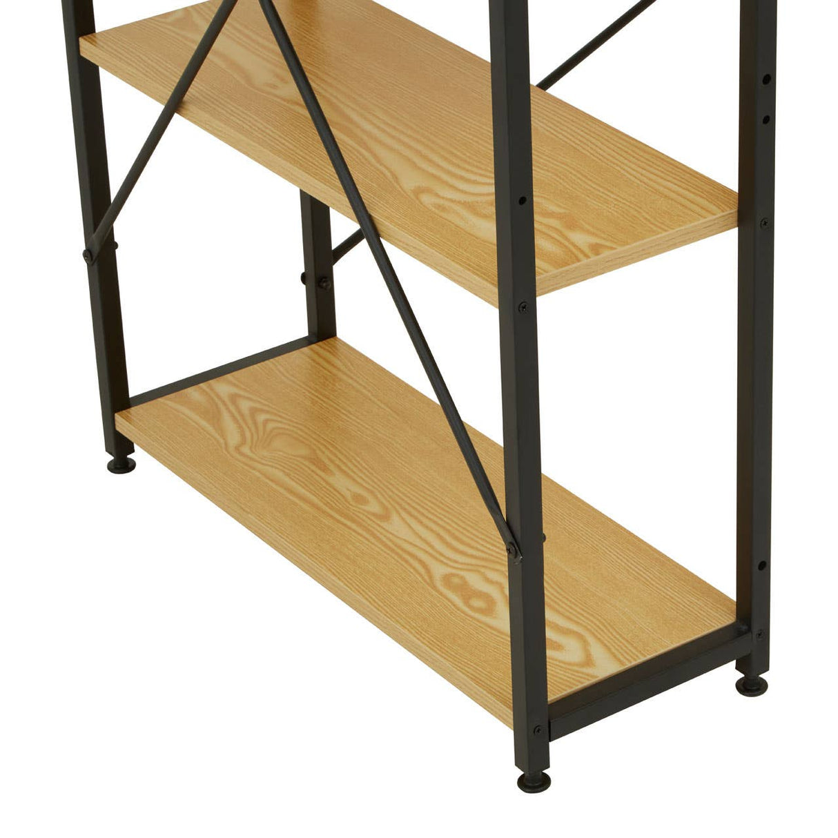 Laxton Light Yellow Desk With Shelves